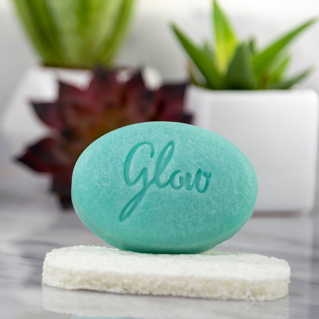 Cucumber Melon Scent ~ Glow By Erin's 3-IN-1 Shampoo~Body Wash~Shave Bar - 4 oz.